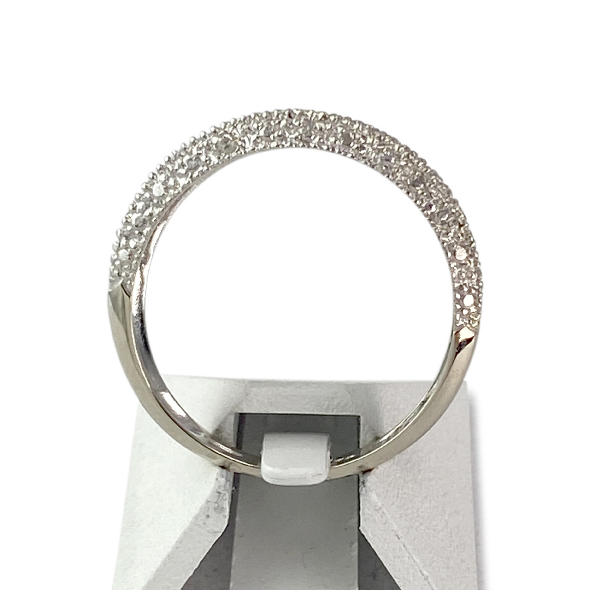 BAGUE d'occasion or 750 blanc diamants - vue 3