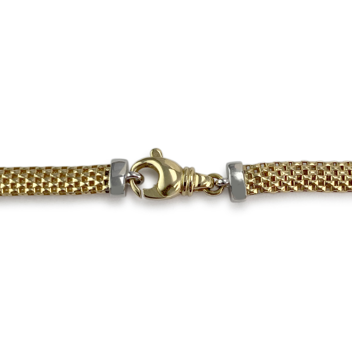 Collier d'occasion 2 ors 750 diamant 43 cm - vue 3