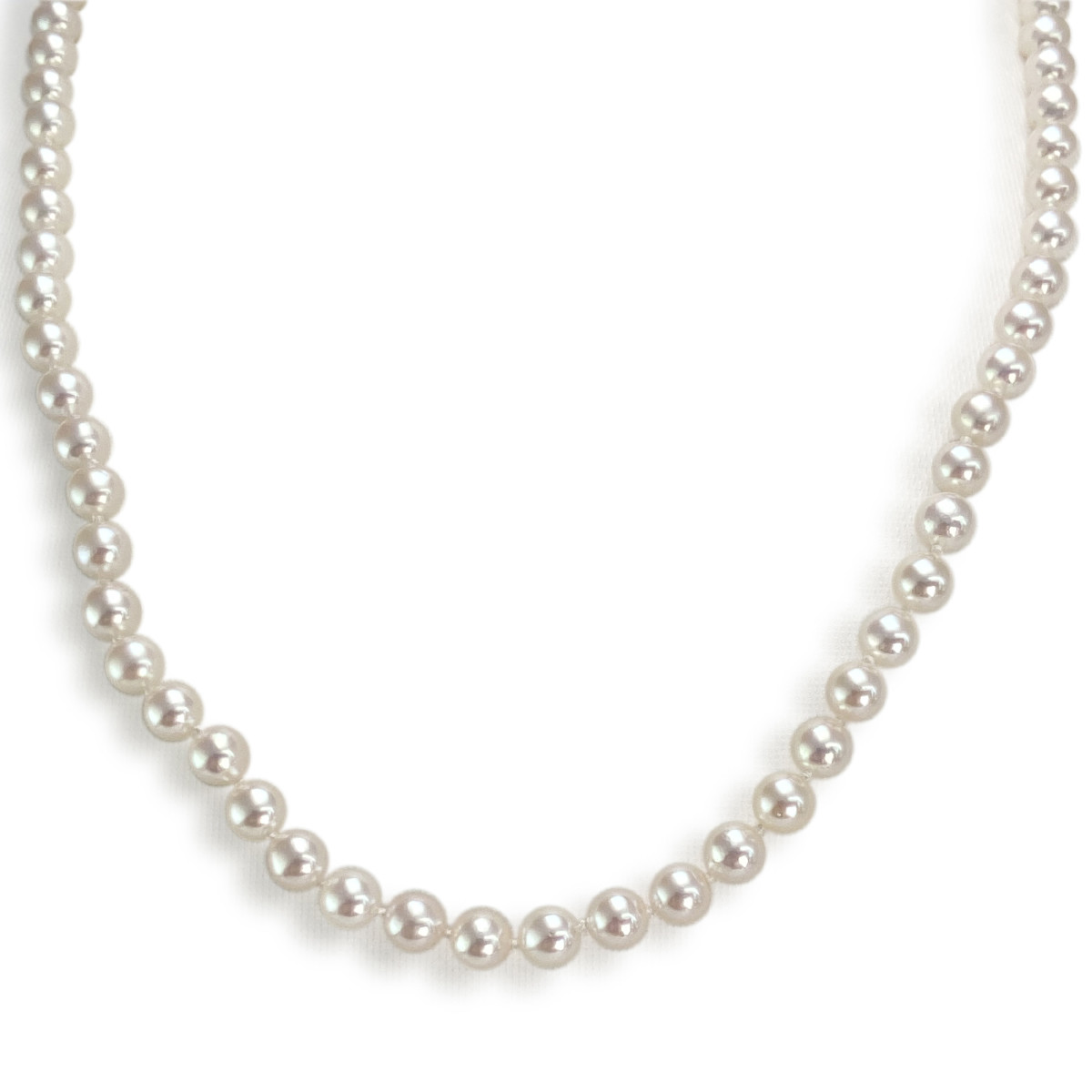 Collier d'occasion or 750 jaune perles de culture du Japon 45 cm