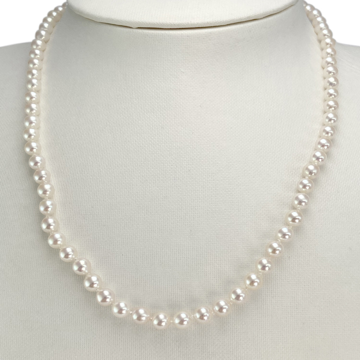 Collier d'occasion or 750 jaune perles de culture du Japon 45 cm - vue 2
