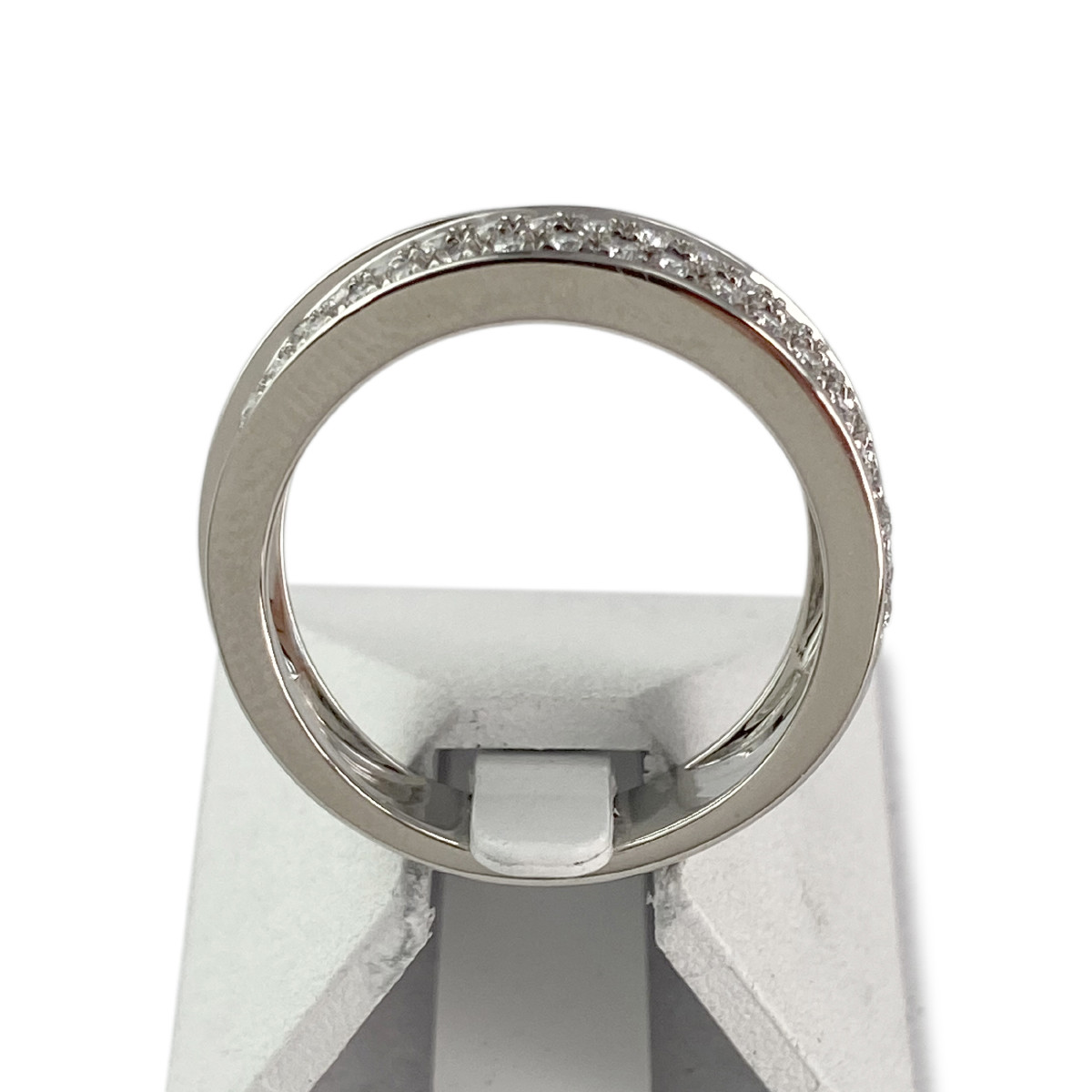 Bague d'occasion or 750 blanc diamant - vue 3