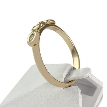 Bague d'occasion or 750 jaune diamant