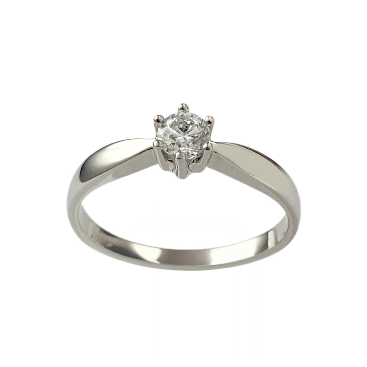 Bague d'occasion platine gris diamant