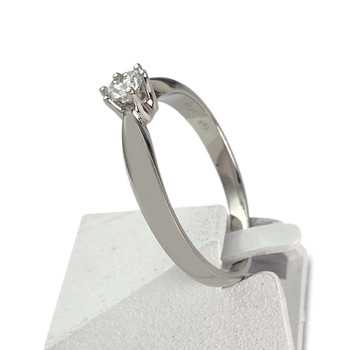 Bague d'occasion platine gris diamant