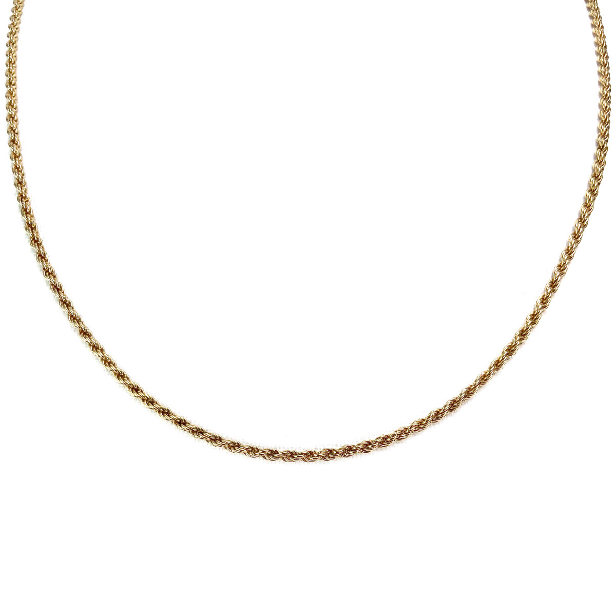 Collier d'occasion or 750 jaune torsadée
