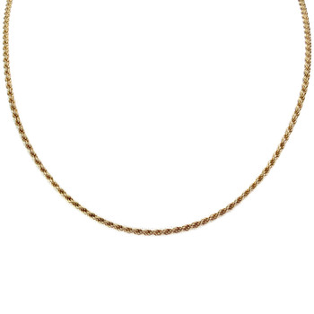 Collier d'occasion or 750 jaune torsadée