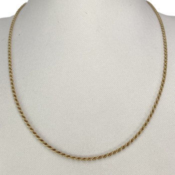 Collier d'occasion or 750 jaune torsadée