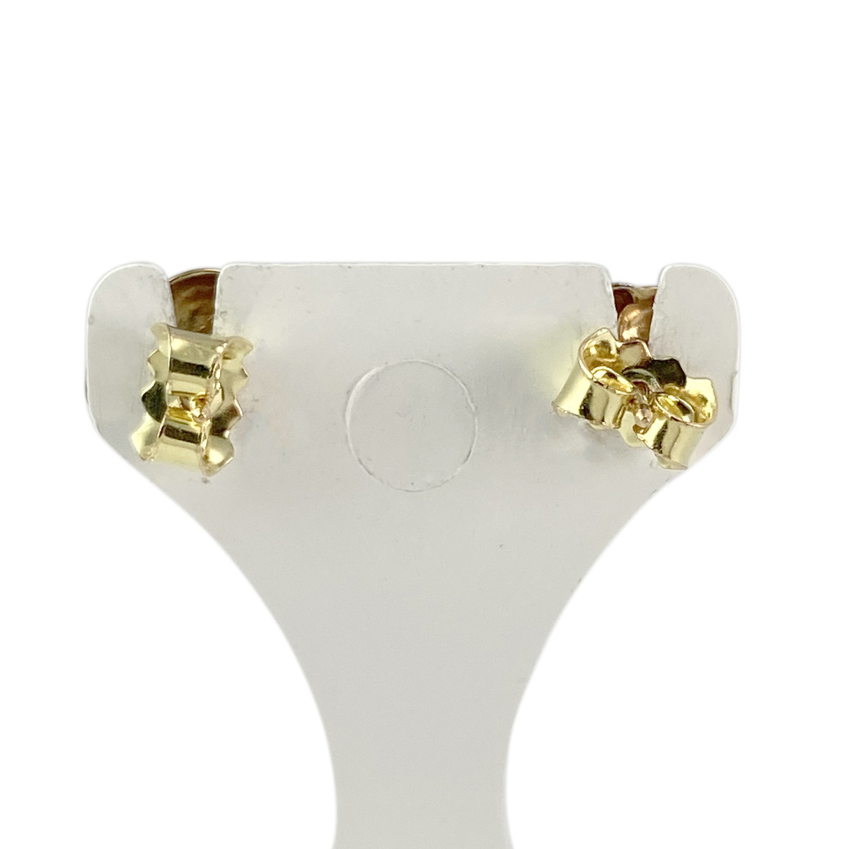 Boucles d'oreilles d'occasion or 750 jaune diamant - vue 3