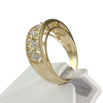 Bague d'occasion or 750 jaune diamant