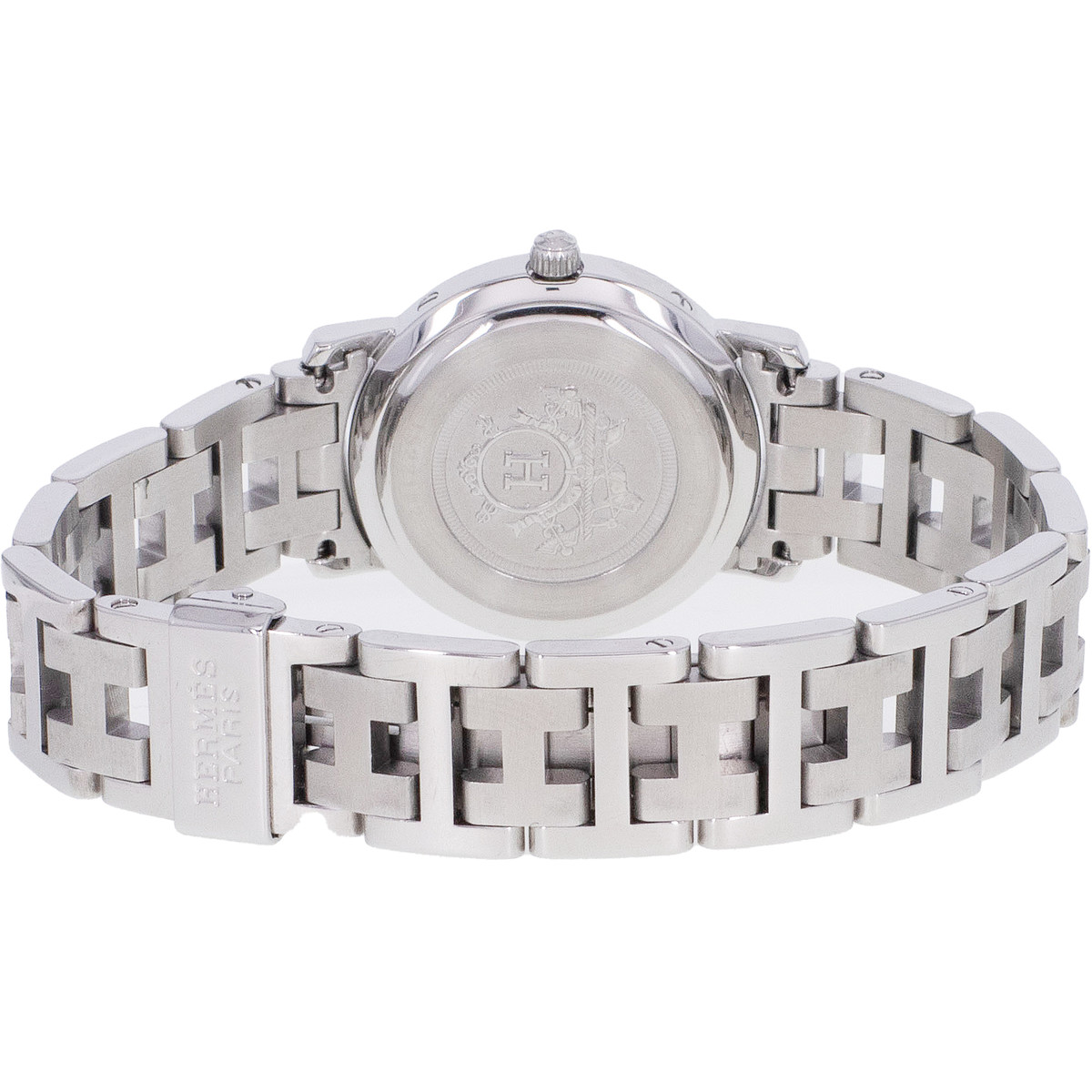 HERMES Clipper dameshorloge quartz roestvrij stalen armband - bekijk 3
