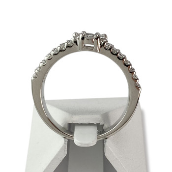 Bague d'occasion or 750 blanc diamant diamant