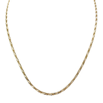 Chaîne d'occasion or 750 jaune maille cheval alternée