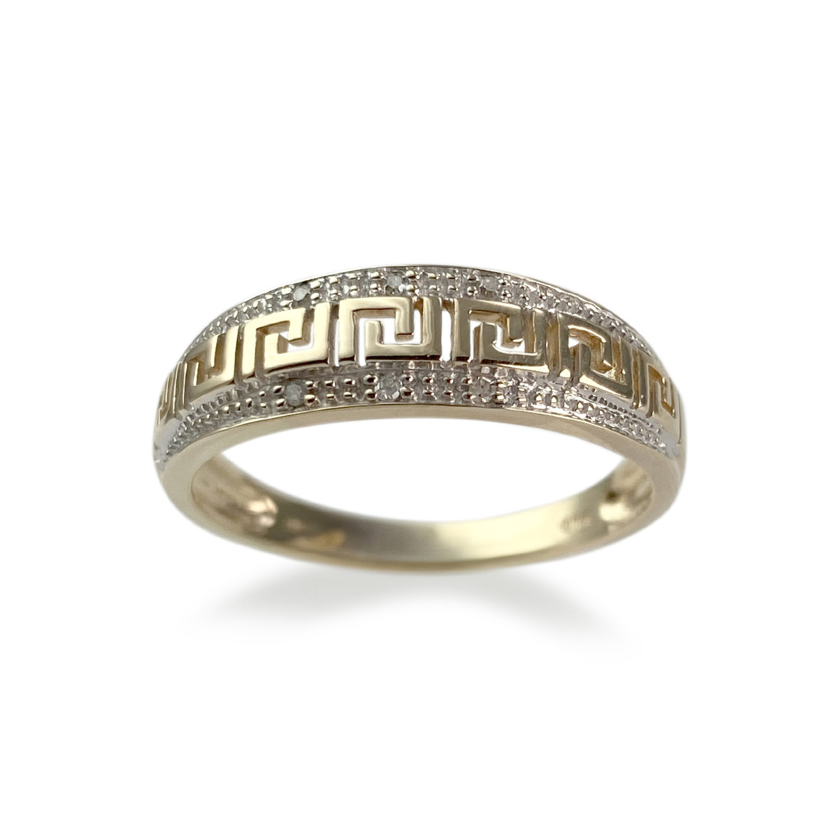 Bague d'occasion or 375 jaune diamant