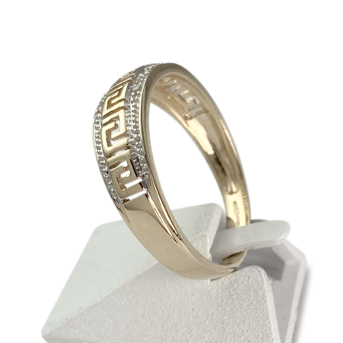 Bague d'occasion or 375 jaune diamant - vue 2