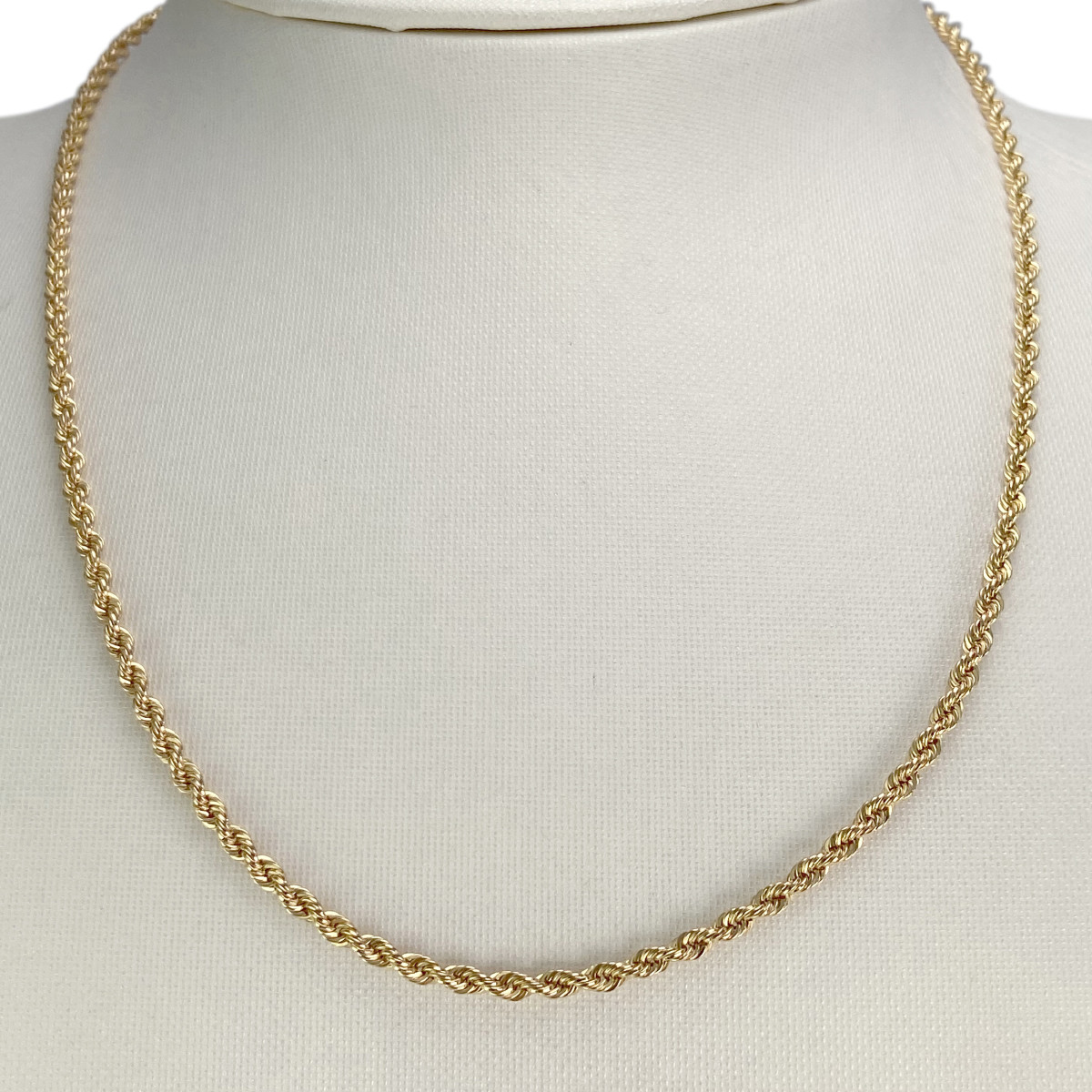 Collier d'occasion or 375 jaune maille torsadée - vue 2