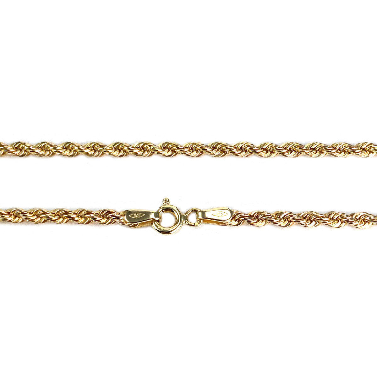 Collier d'occasion or 375 jaune maille torsadée - vue 3