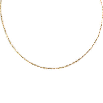 Chaîne d'occasion or 750 jaune maille torsadée