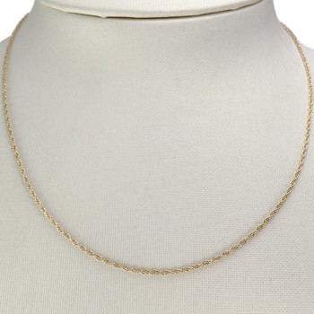 Chaîne d'occasion or 750 jaune maille torsadée