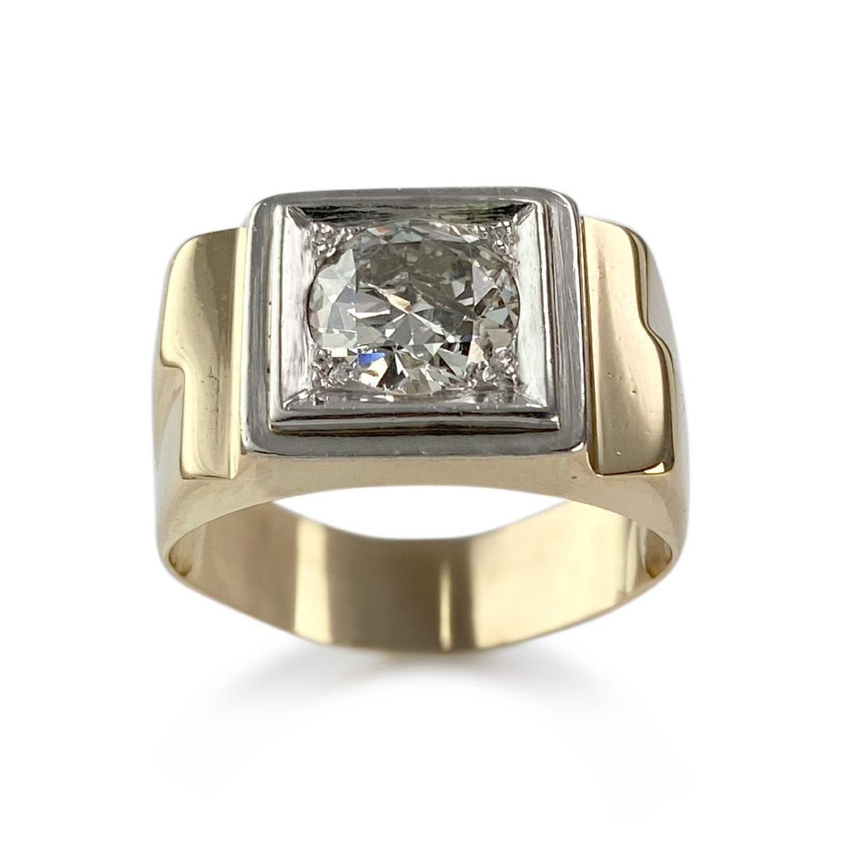 Bague d'occasion or 750 jaune diamant