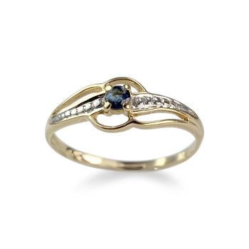 Bague d'occasion or 750 jaune saphir