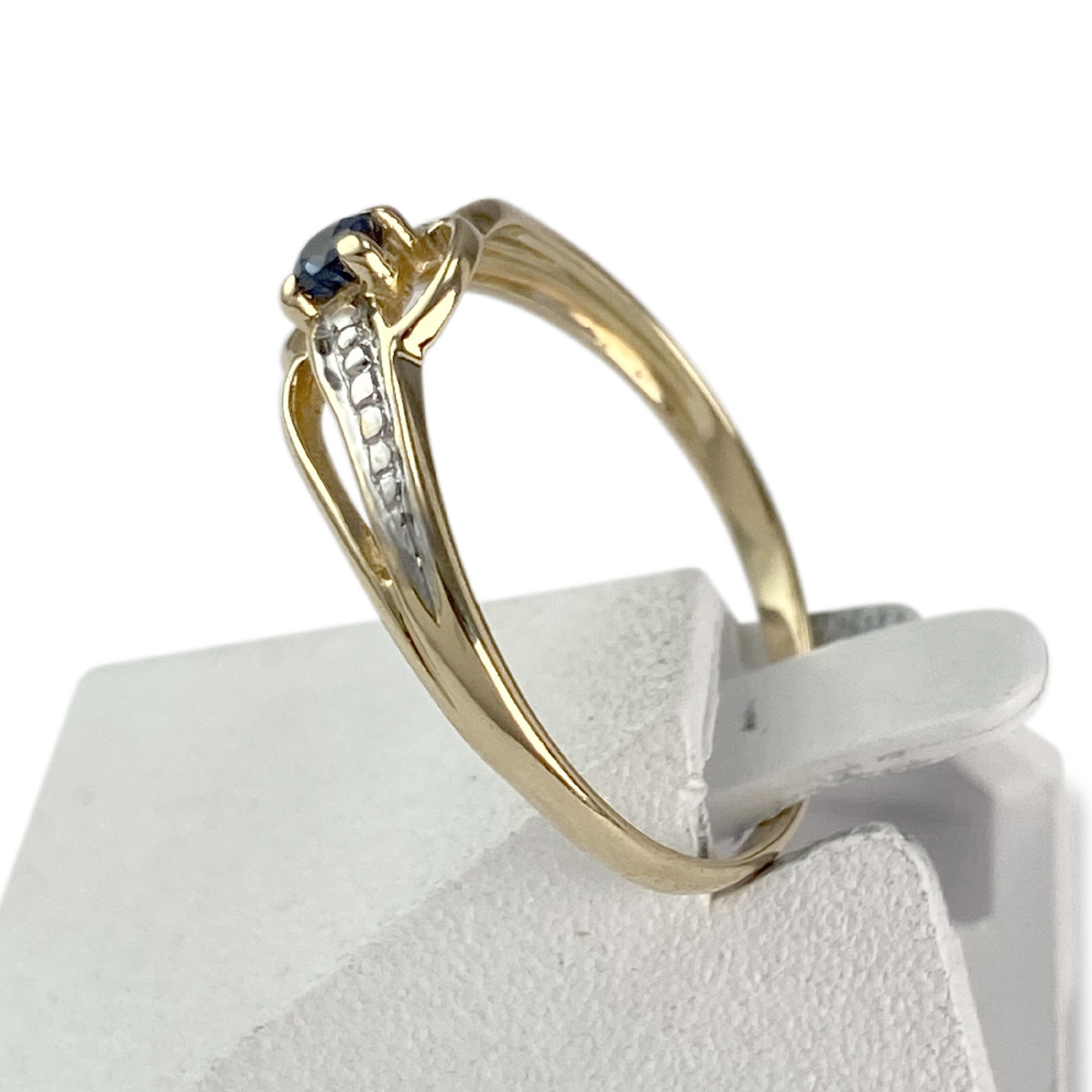 Bague d'occasion or 750 jaune saphir - vue 2
