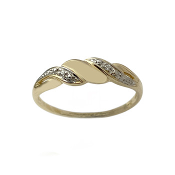 Bague d'occasion or 750 jaune diamant