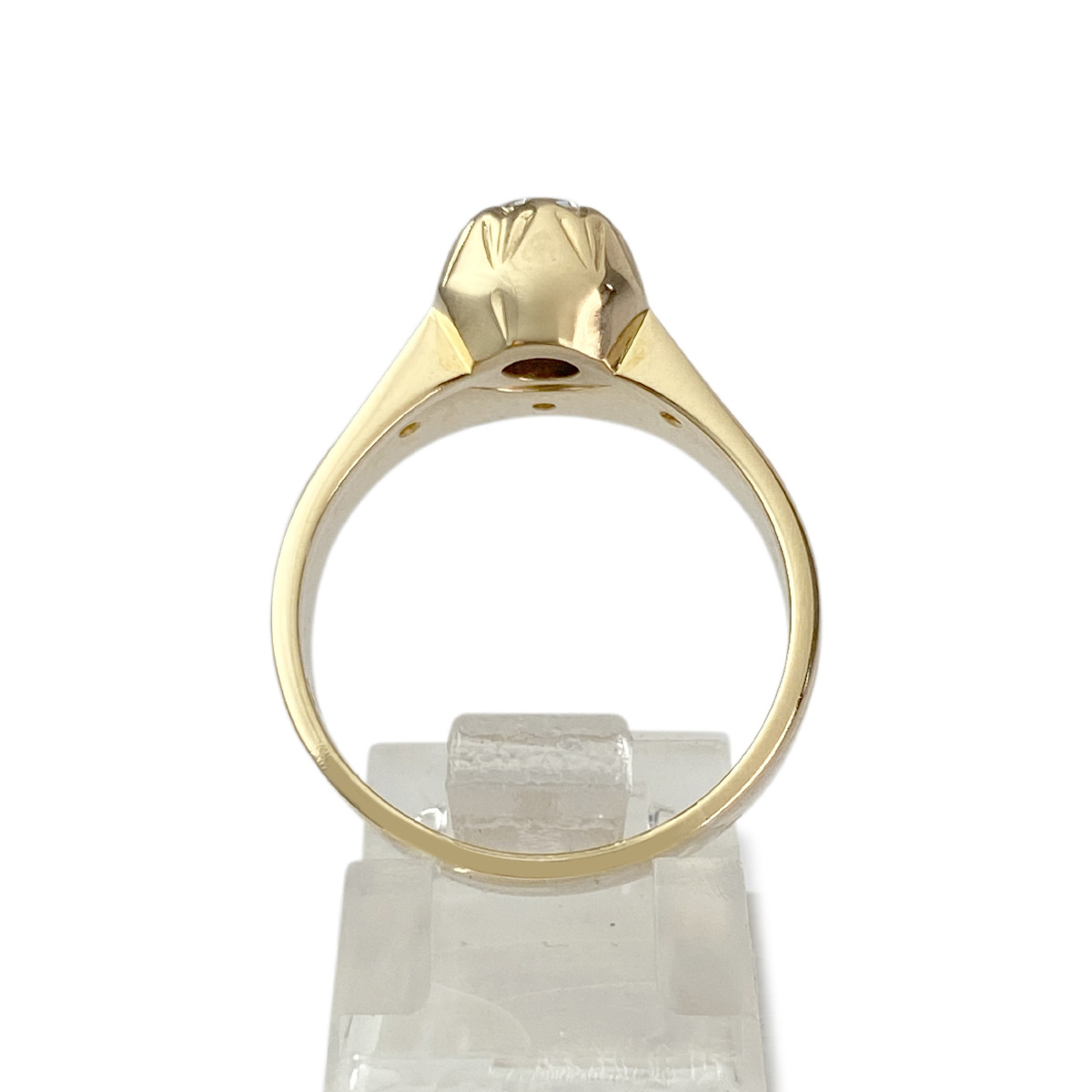 Duo bague d'occasion or 750 jaune diamants - vue 3