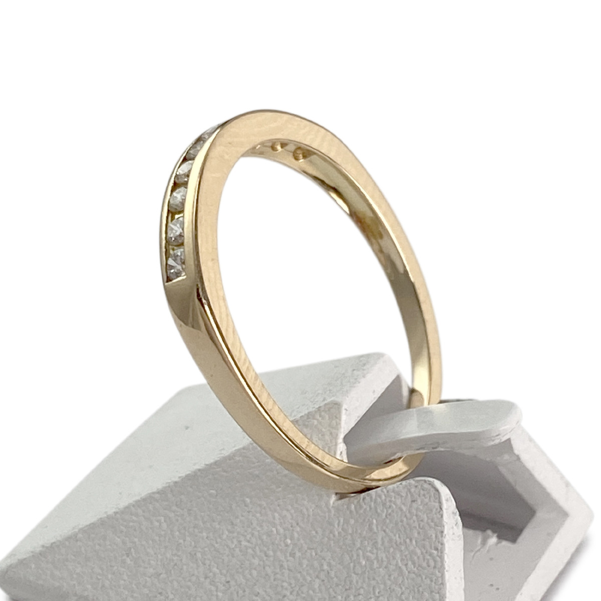 Alliance d'occasion or 750 jaune diamant - vue 2