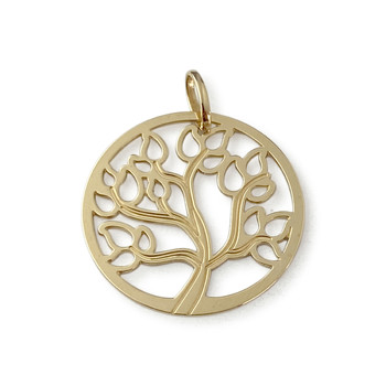 Pendentif d'occasion or 750 jaune arbre de vie