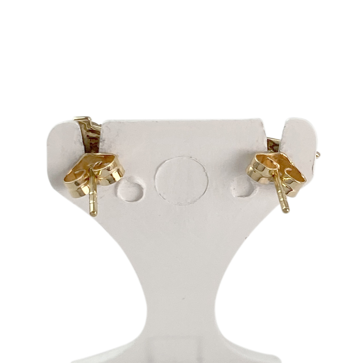 Boucles d'oreilles d'occasion or 750 jaune diamant - vue 3
