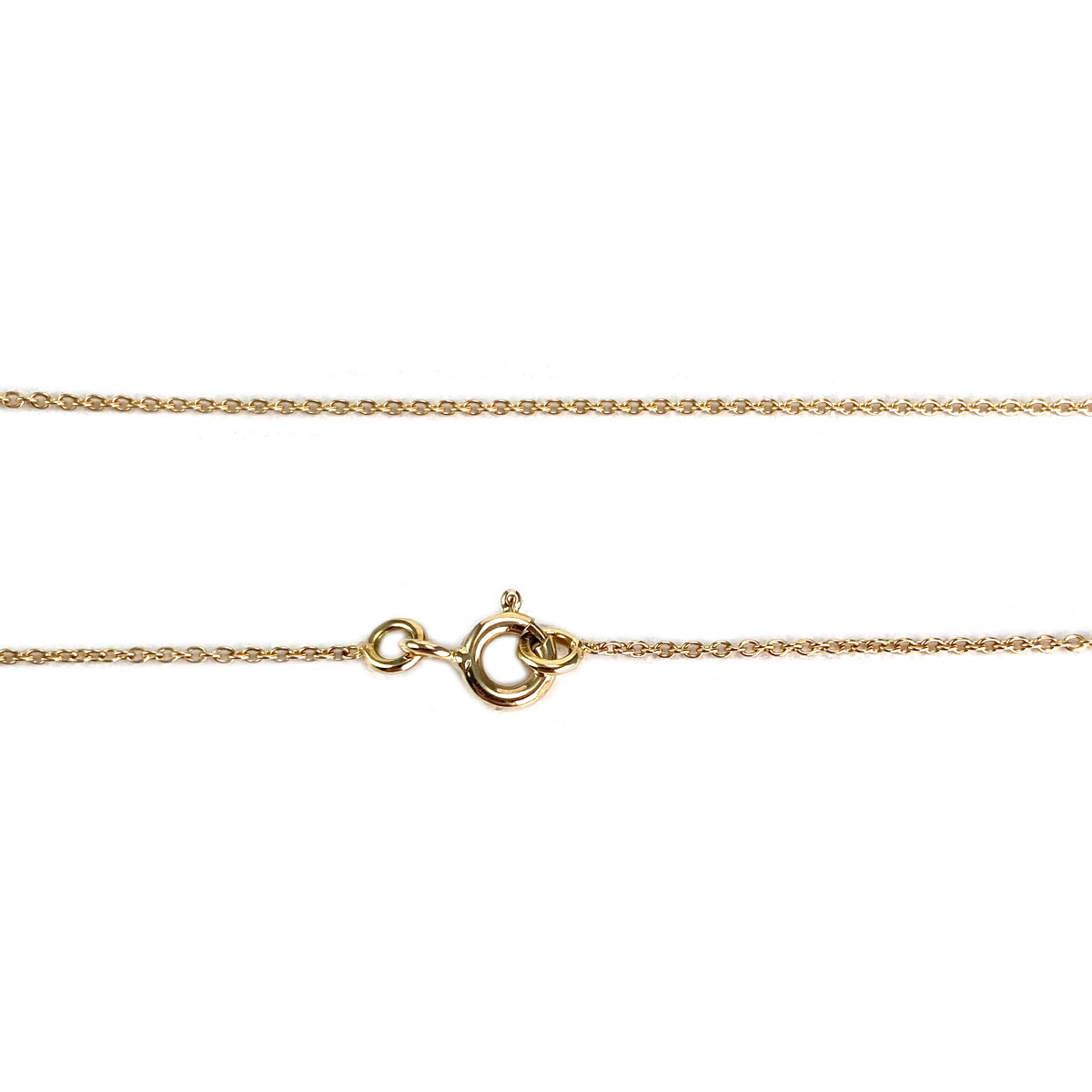 Chaîne d'occasion or 750 jaune maille forçat diamants citrine - vue 3
