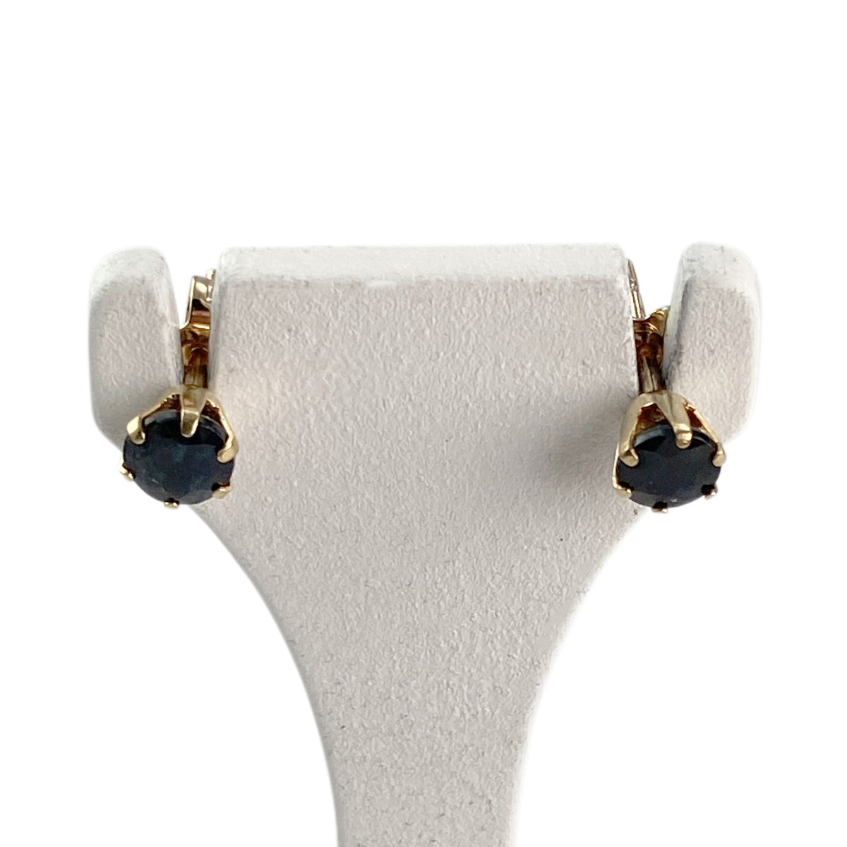 Boucles d'oreilles d'occasion or 750 jaune saphirs