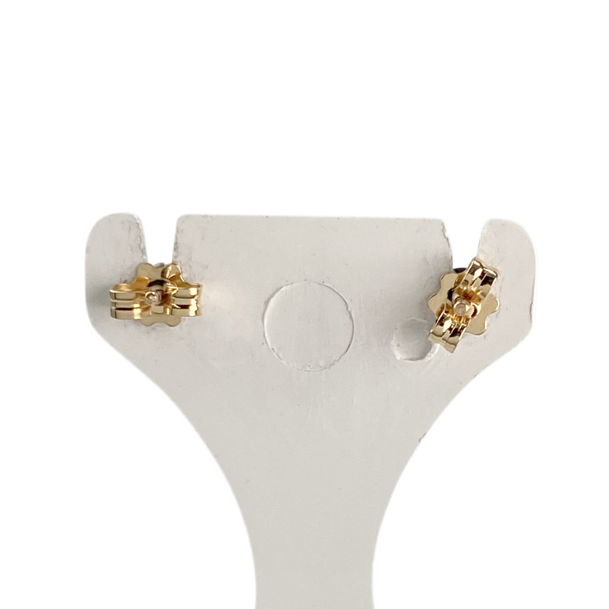 Boucles d'oreilles d'occasion or 750 jaune saphirs - vue 3