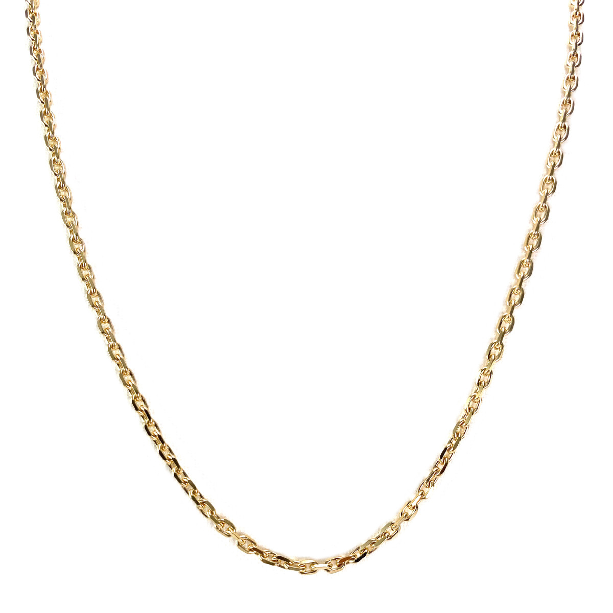 Chaîne d'occasion or 750 jaune maille forçat