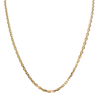 Chaîne d'occasion or 750 jaune maille forçat