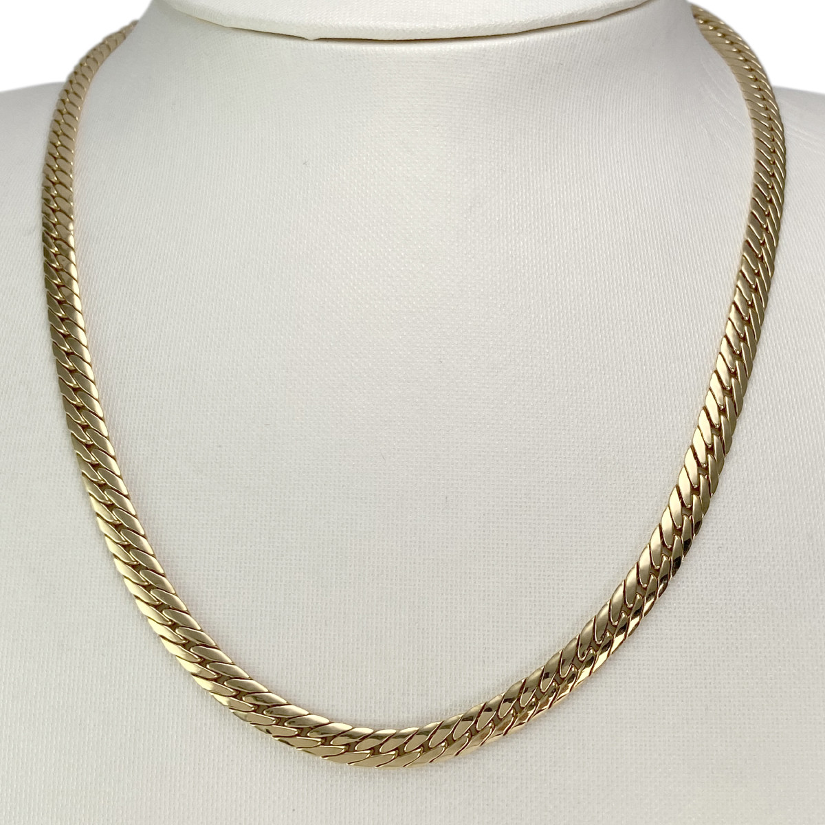 Collier d'occasion or 750 jaune maille anglaise - vue 2