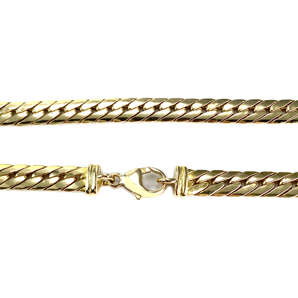 Collier d'occasion or 750 jaune maille anglaise - vue 3