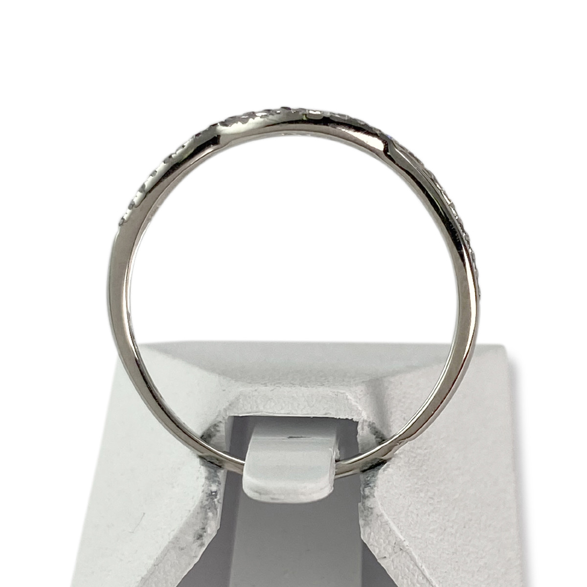 Bague d'occasion or 375 blanc diamant diamant noir - vue 3