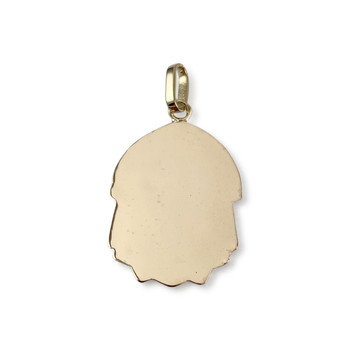 Médaille vierge d'occasion or 750 rhodié 2 tons