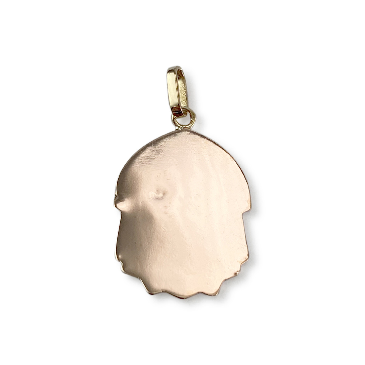 Médaille vierge d'occasion or 750 rhodié 2 tons - vue 3