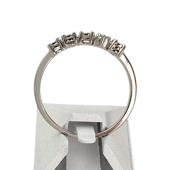 Bague d'occasion or 750 blanc diamant