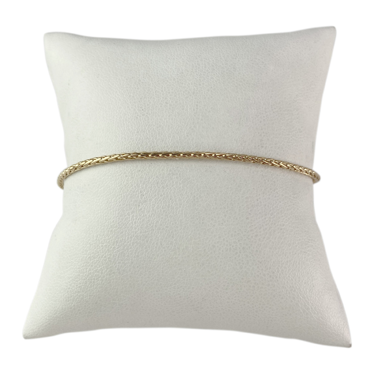 Bracelet d'occasion or 750 jaune maille palmier 18 cm