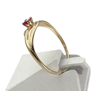 Bague d'occasion or 750 jaune rubis