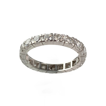 Bague d'occasion Platine 950 tour complet diamant