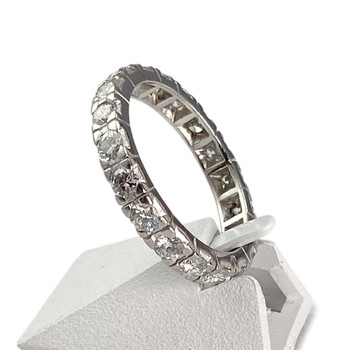 Bague d'occasion Platine 950 tour complet diamant