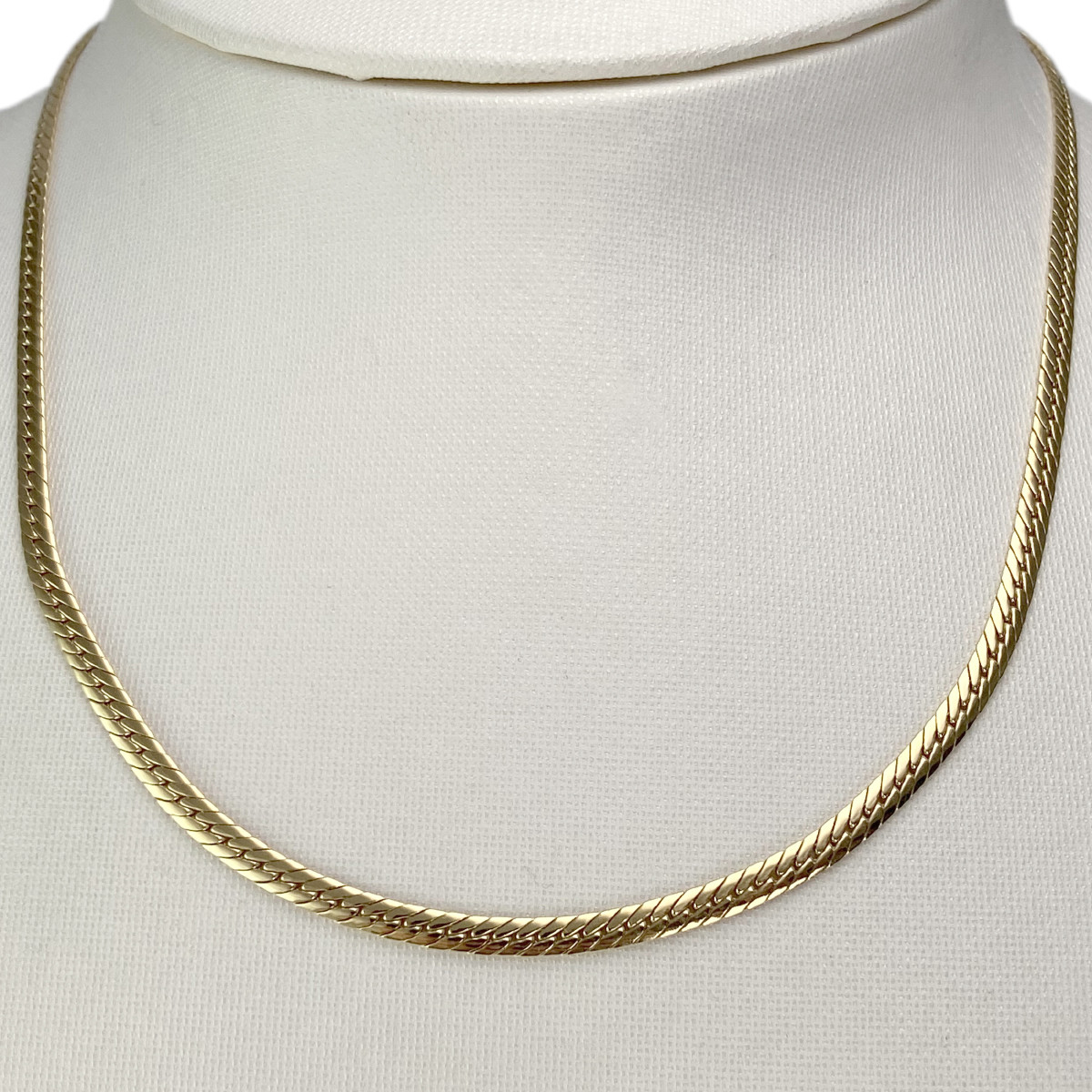 Collier d'occasion or 750 jaune maille anglaise - vue 2
