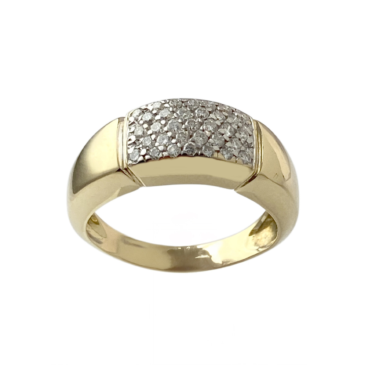 Bague d'occasion or 750 jaune diamant