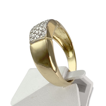 Bague d'occasion or 750 jaune diamant