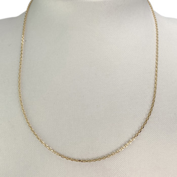 Chaîne d'occasion or 750 jaune maille forçat