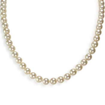 Collier d'occasion or 750 jaune perle de culture du japon